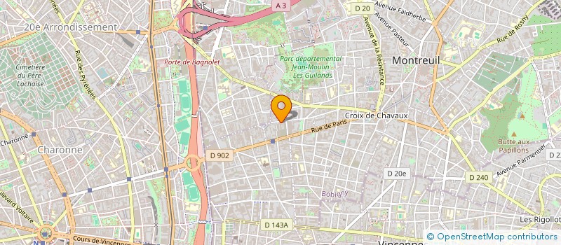 localisation de l'entreprise LES BARAS DU 138 MONTREUIL à MONTREUIL