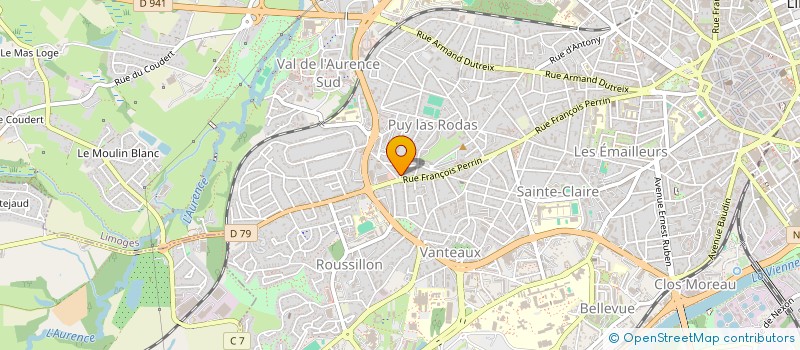 localisation de l'entreprise LES BARBACHOEURS à LIMOGES