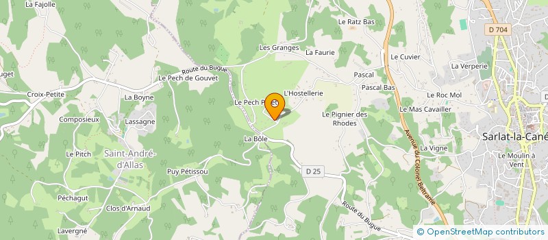 localisation de l'entreprise LES BARBALS à SARLAT-LA-CANEDA