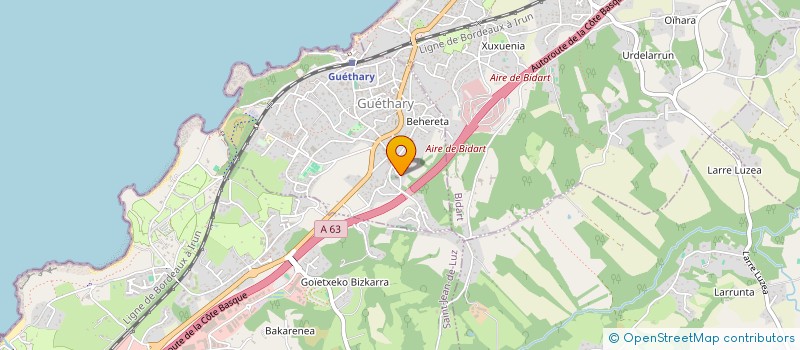 localisation de l'entreprise LES BARBAPAPA à GUETHARY