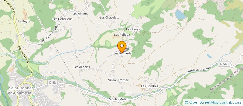 localisation de l'entreprise LES BARBEYROUX à SAINT-BONNET-EN-CHAMPSAUR
