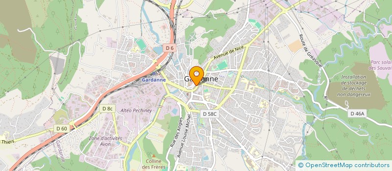 localisation de l'entreprise LES BARBIERS DU COURS à GARDANNE