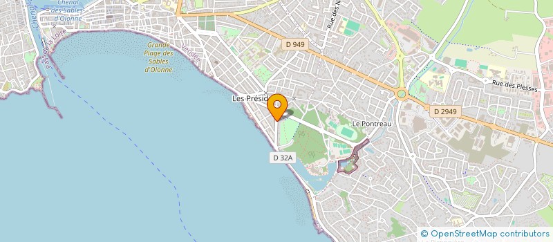 localisation de l'entreprise LES BARBOTEURS à LES SABLES D'OLONNE