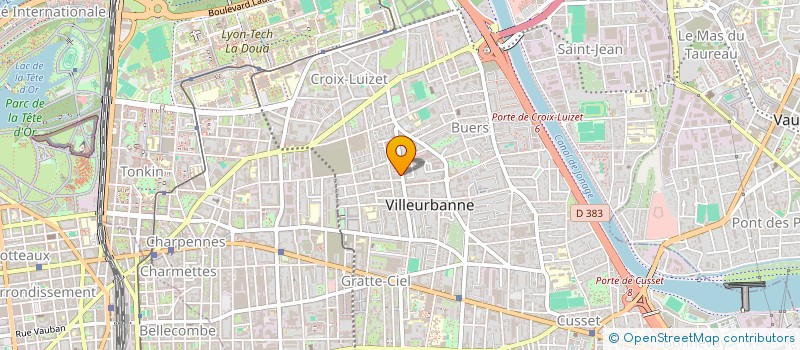 localisation de l'entreprise LES BARBOTINS à VILLEURBANNE