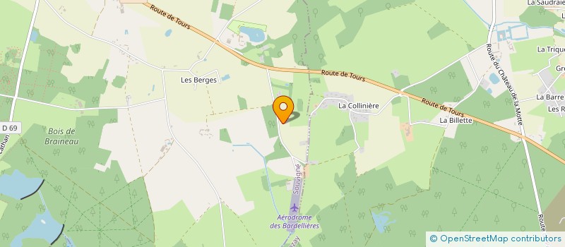 localisation de l'entreprise LES BARDELLIERES à SOUVIGNE