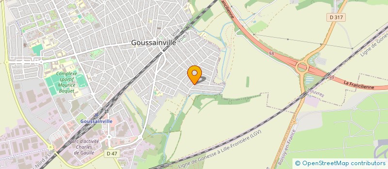 localisation de l'entreprise LES BARDEURS DE FRANCE à GOUSSAINVILLE