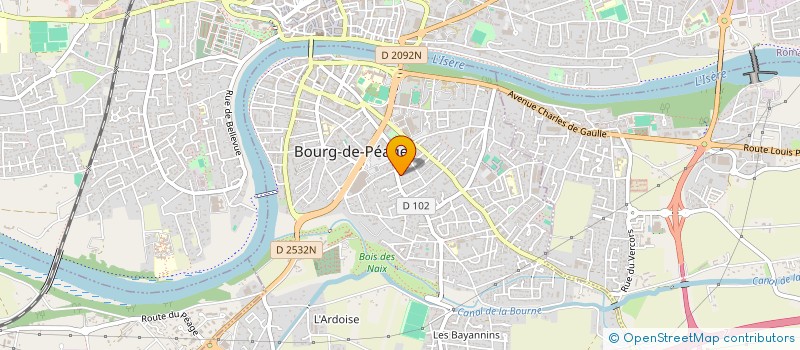 localisation de l'entreprise LES BARDONS  BOURG-DE-PEAGE