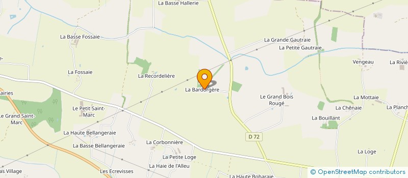 localisation de l'entreprise LES BARDORGERES à OMBREE D'ANJOU