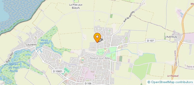 localisation de l'entreprise LES BARGES  NIEUL-SUR-MER