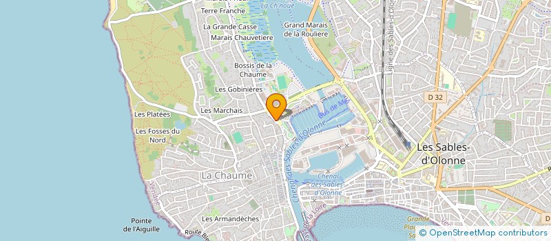 localisation de l'entreprise LES BARGES à LES SABLES D'OLONNE