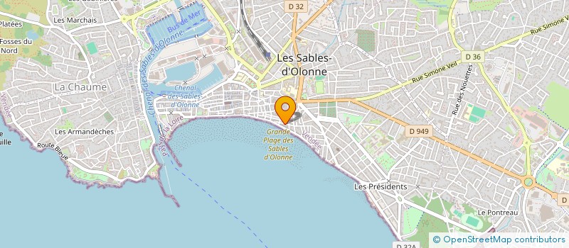 localisation de l'entreprise LES BARGES à LES SABLES D'OLONNE