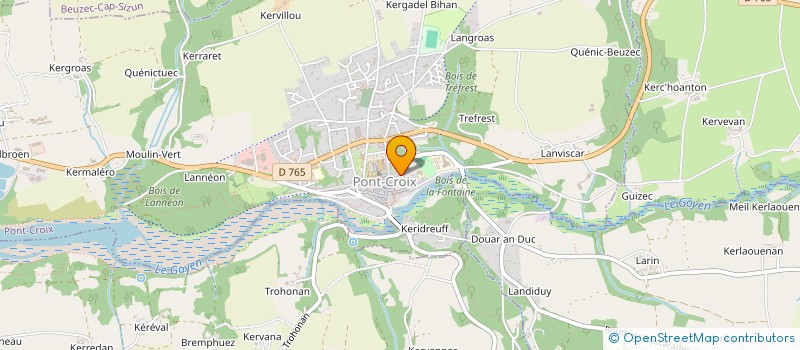 localisation de l'entreprise LES BARGES DU GOYEN  PONT-CROIX