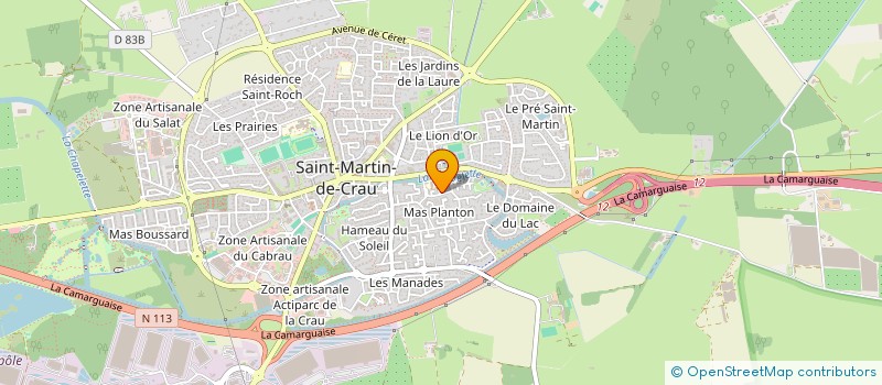 localisation de l'entreprise LES BARIGOULES à SAINT-MARTIN-DE-CRAU
