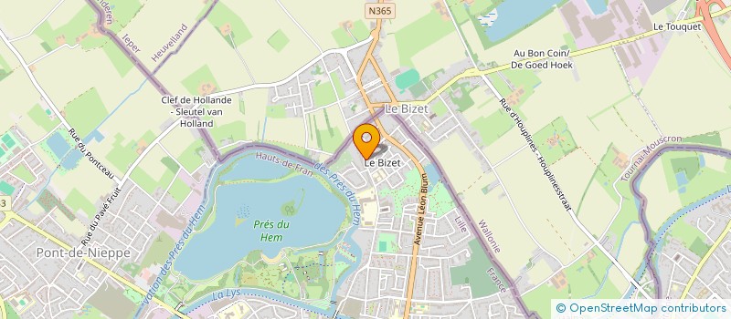 localisation de l'entreprise LES BARJES  ARMENTIERES