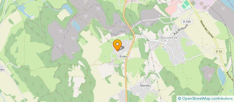 localisation de l'entreprise LES BARMES  BOUVESSE-QUIRIEU