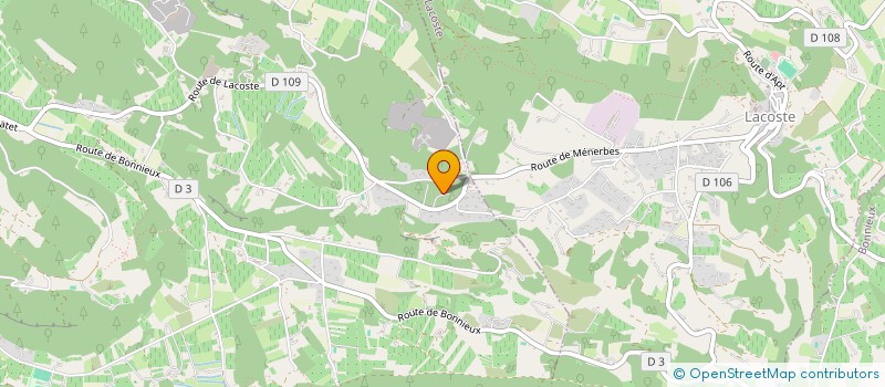 localisation de l'entreprise LES BARNOINS  MENERBES