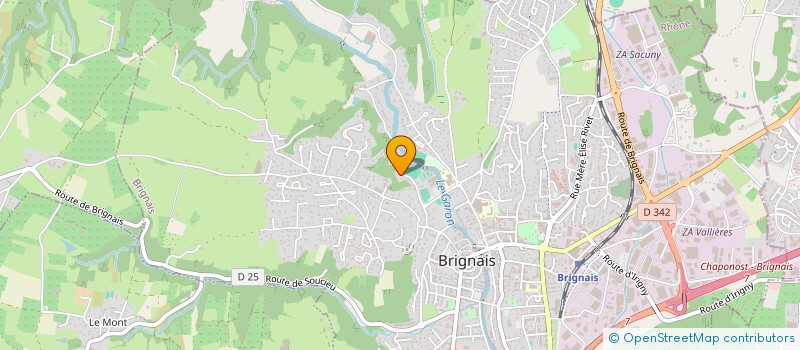 localisation de l'entreprise LES BAROLLINES  BRIGNAIS