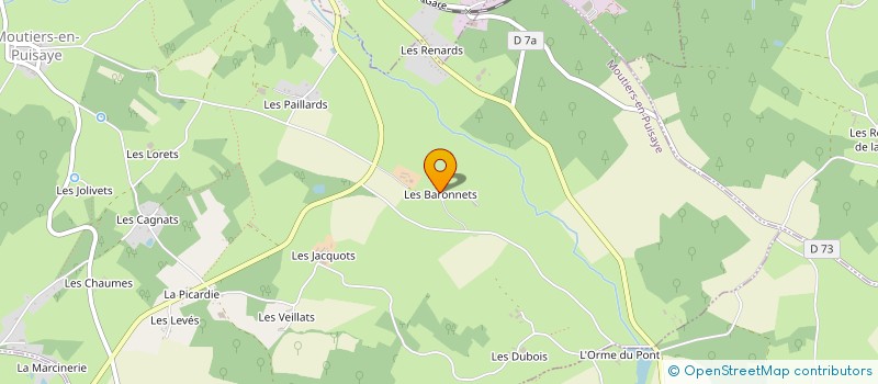 localisation de l'entreprise LES BARONNETS II  MOUTIERS-EN-PUISAYE