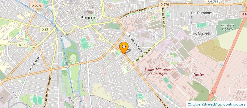 localisation de l'entreprise LES BARONS  BOURGES