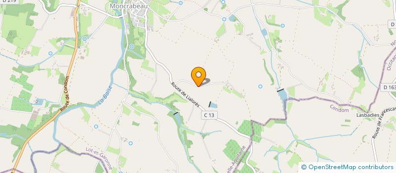 localisation de l'entreprise LES BARONS DE L'U.S.N.  NERAC