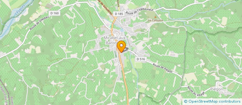 localisation de l'entreprise LES BARONS PERCHES  MIRABEL-AUX-BARONNIES