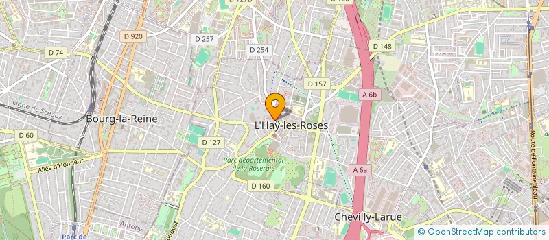 localisation de l'entreprise LES BAROUDEURS  L HAY LES ROSES