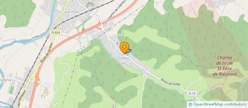 localisation de l'entreprise LES BAROUDEURS ARIEGEOIS à DALOU