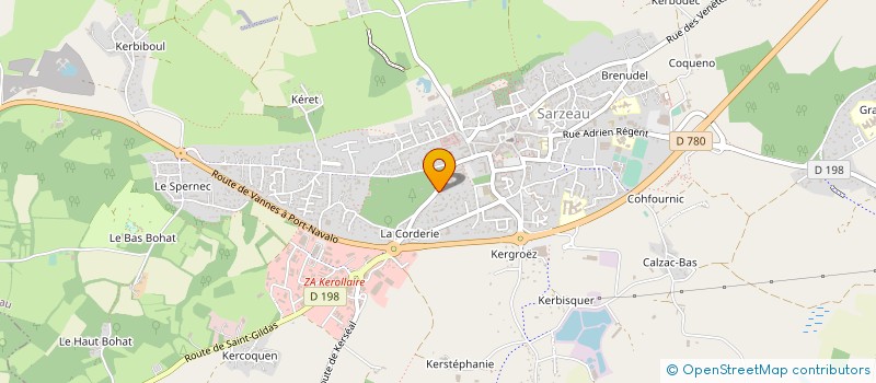 localisation de l'entreprise LES BAROUDEURS DE RHUYS  SARZEAU