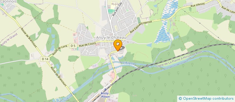 localisation de l'entreprise LES BAROUDEURS DU 02 à ANIZY-LE-GRAND