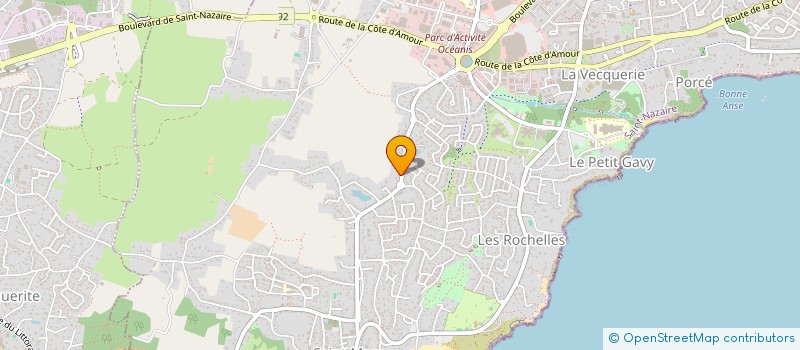 localisation de l'entreprise LES BAROUDEUSES DE L'OUEST  SAINT-NAZAIRE