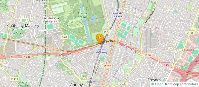 localisation de l'entreprise LES BARQUES DE SCEAUX à ANTONY