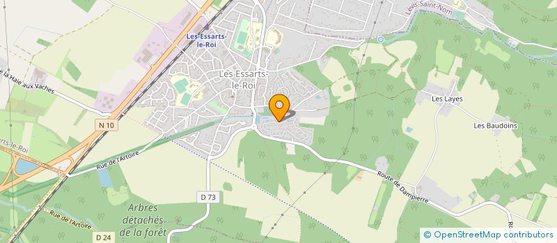 localisation de l'entreprise LES BARQUES DU CHATEAU  LES ESSARTS-LE-ROI