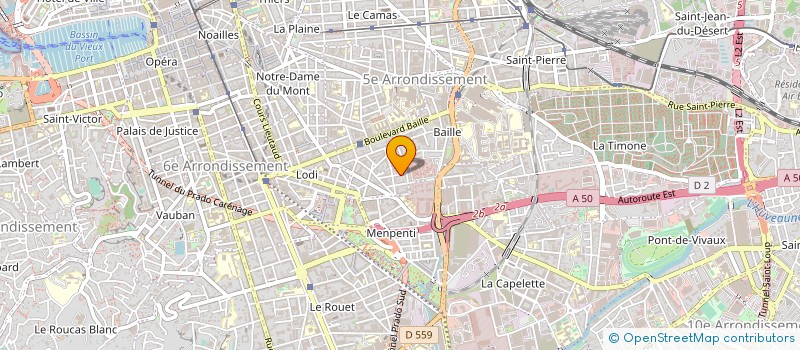 localisation de l'entreprise LES BARQUETTES à MARSEILLE