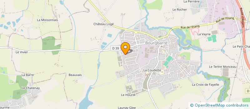 localisation de l'entreprise LES BARRES DU BOURG  BOURGBARRE