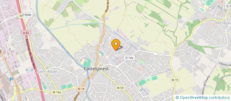 localisation de l'entreprise LES BARRIERES  CASTELGINEST