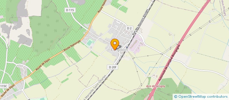 localisation de l'entreprise LES BARRIGARDS  CORGOLOIN