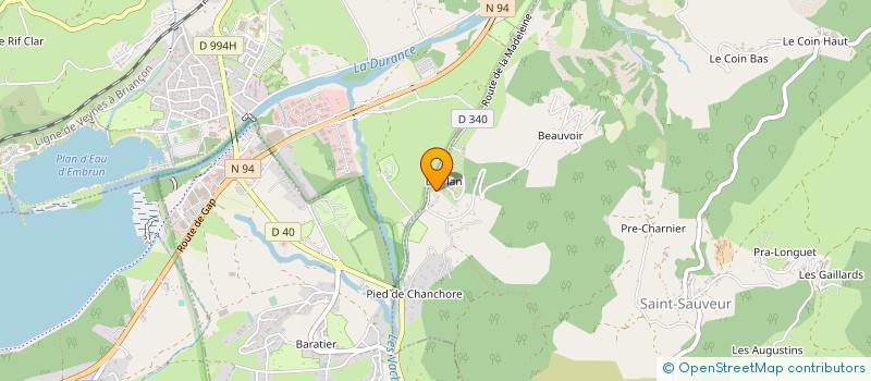 localisation de l'entreprise LES BARTAVELLES  CROTS