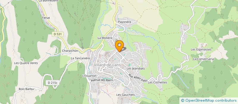 localisation de l'entreprise LES BARTAVELLES  VILLARD-DE-LANS