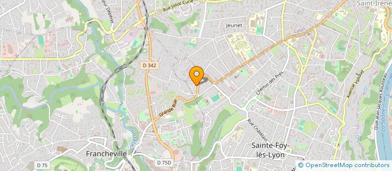 localisation de l'entreprise LES BARTAVELLES  SAINTE-FOY-LES-LYON