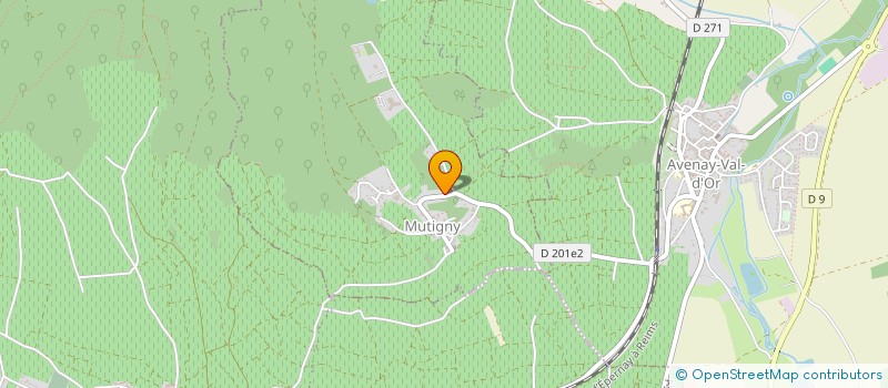 localisation de l'entreprise LES BAS COTEAUX  MUTIGNY