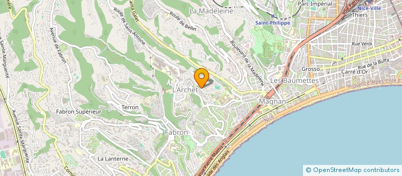 localisation de l'entreprise LES BAS DE CIMIEZ à NICE