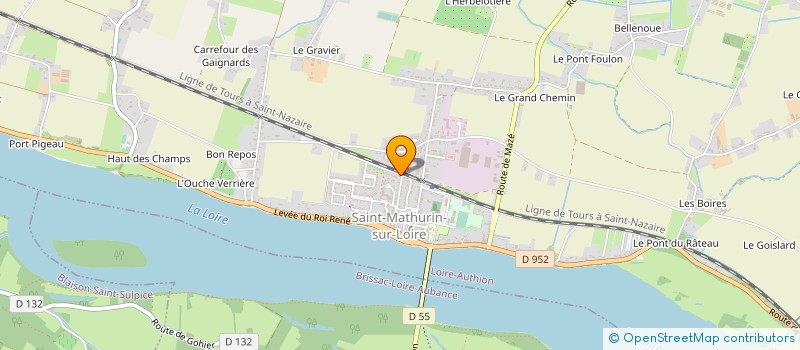 localisation de l'entreprise LES BAS JUBEAUX  LOIRE-AUTHION