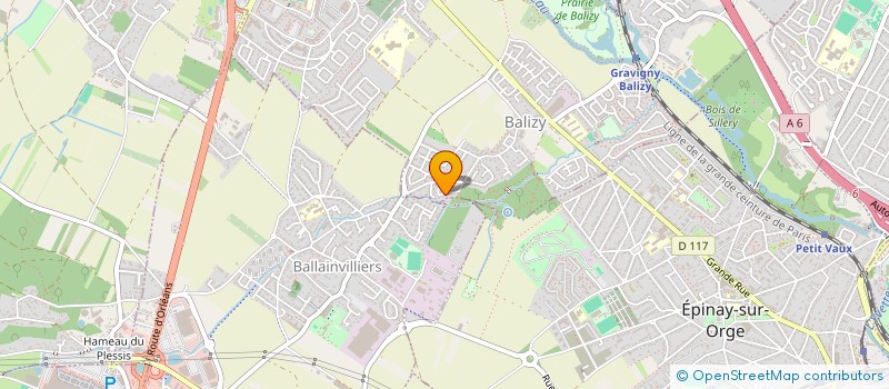 localisation de l'entreprise LES BAS ROCHERS  BALLAINVILLIERS