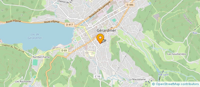 localisation de l'entreprise LES BAS RUPTS  GERARDMER