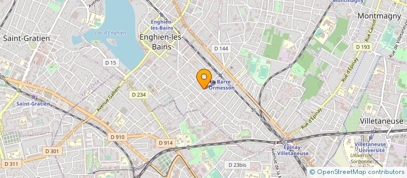 localisation de l'entreprise LES BASKETS NOIRES  ENGHIEN-LES-BAINS