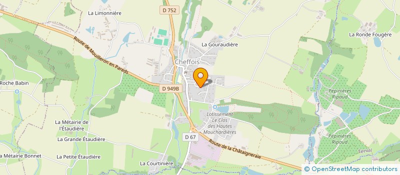 localisation de l'entreprise LES BASSES MOUCHARDIERES  CHEFFOIS