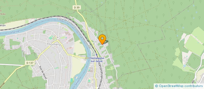 localisation de l'entreprise LES BASSES PIERRES  CHAMPAGNE-SUR-SEINE