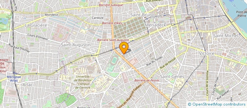 localisation de l'entreprise LES BASSES PROFONDES ALIAS LBP à BORDEAUX