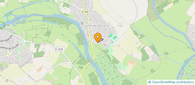 localisation de l'entreprise LES BASSES VALLEES  CANTENAY-EPINARD