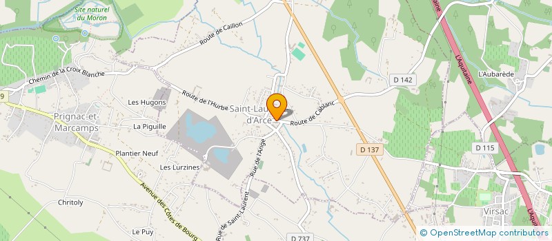 localisation de l'entreprise LES BASSINS D'AQUITAINE  SAINT-LAURENT-D'ARCE